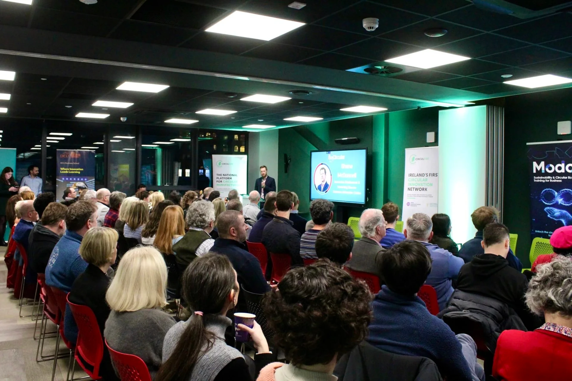 Shane McDonnell speaking at Ireland's Circular Innovation Network